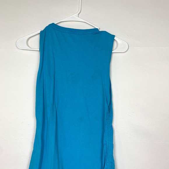 Cotton Citizen x Revolve Lisbon Mini Ruched Sleeveless Dress Marine Blue Small - Picture 9 of 10